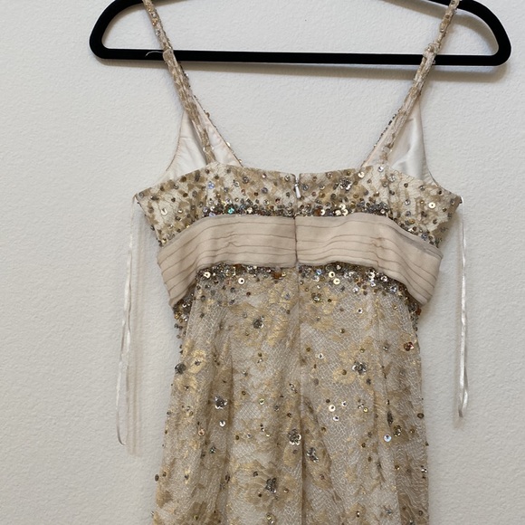 Mid length Formal Champagne Dress - Picture 3 of 5